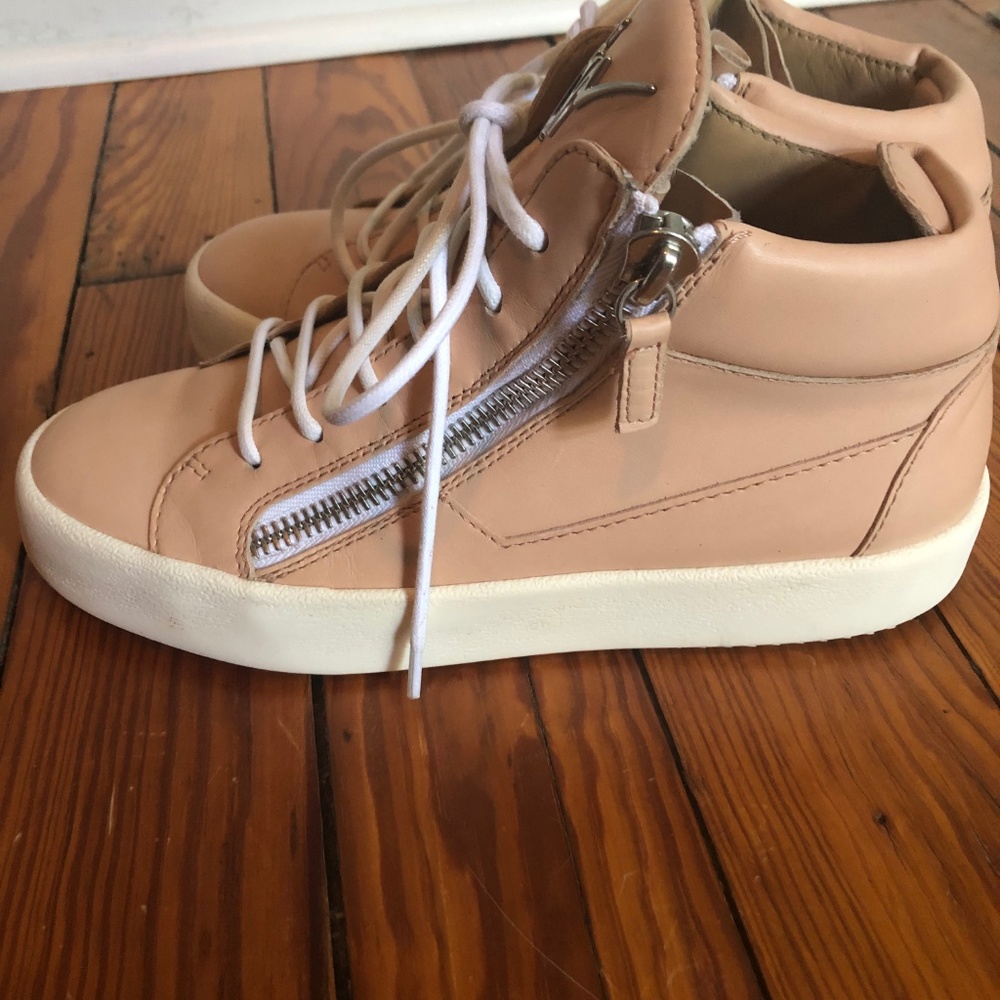 Giuseppe Zanotti Nude Blush Pink London High Top